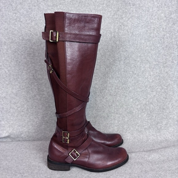 Miz Mooz Shoes - Miz Mooz Kira Brown Riding Boots ASO Elena Gilbert Vampire Diaries Size 7.5